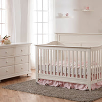 Pali Napoli Flat-Top Forever Crib + Double Dresser Set