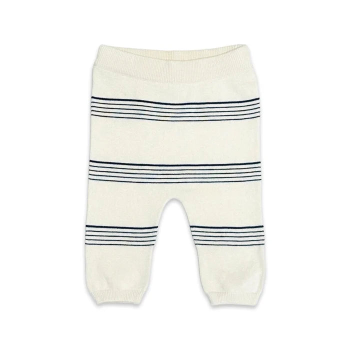 Viverano Organics Stripe Sweater Knit Baby Pullover & Pants 2pc SET