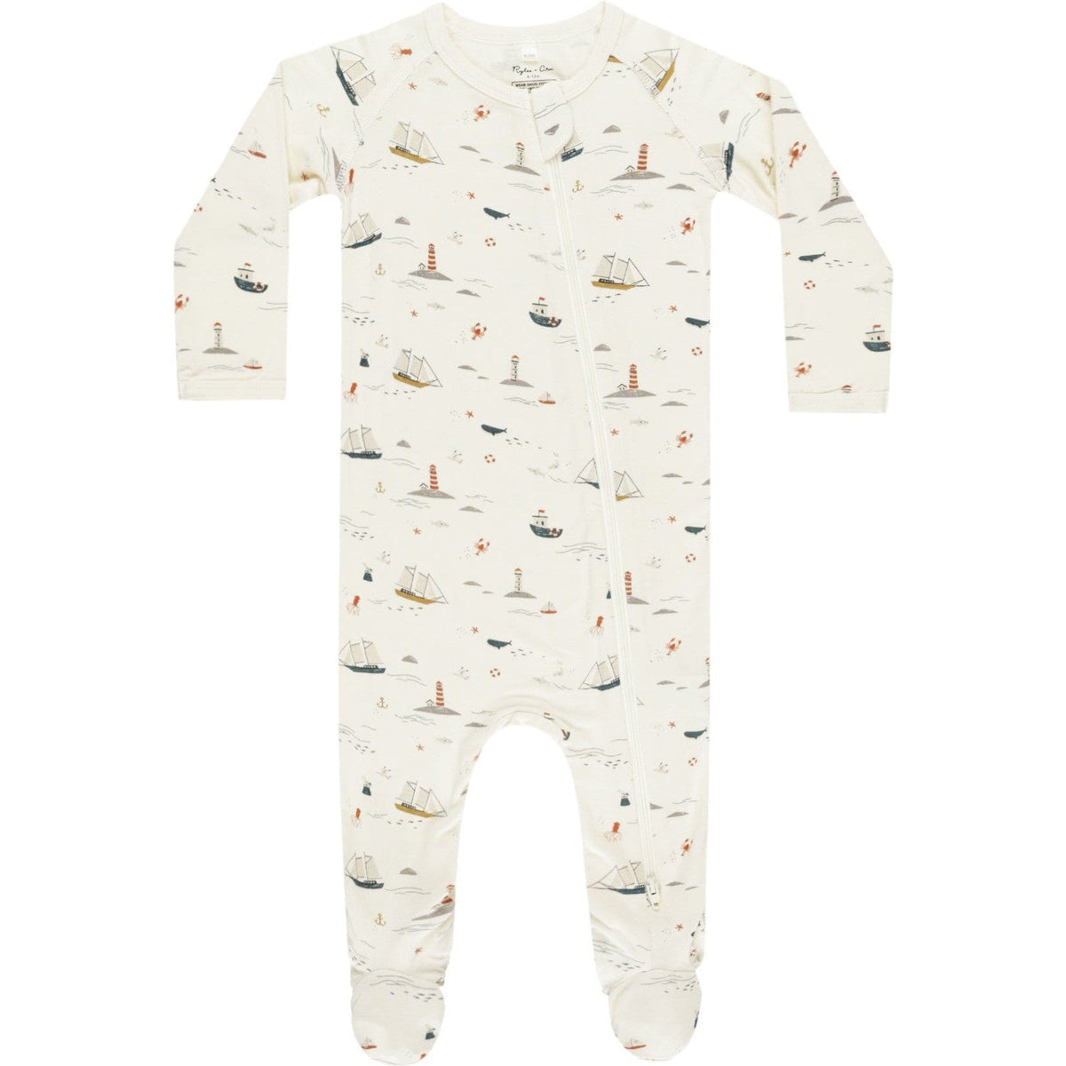 Rylee + Cru Footed Sleeper | Nautical