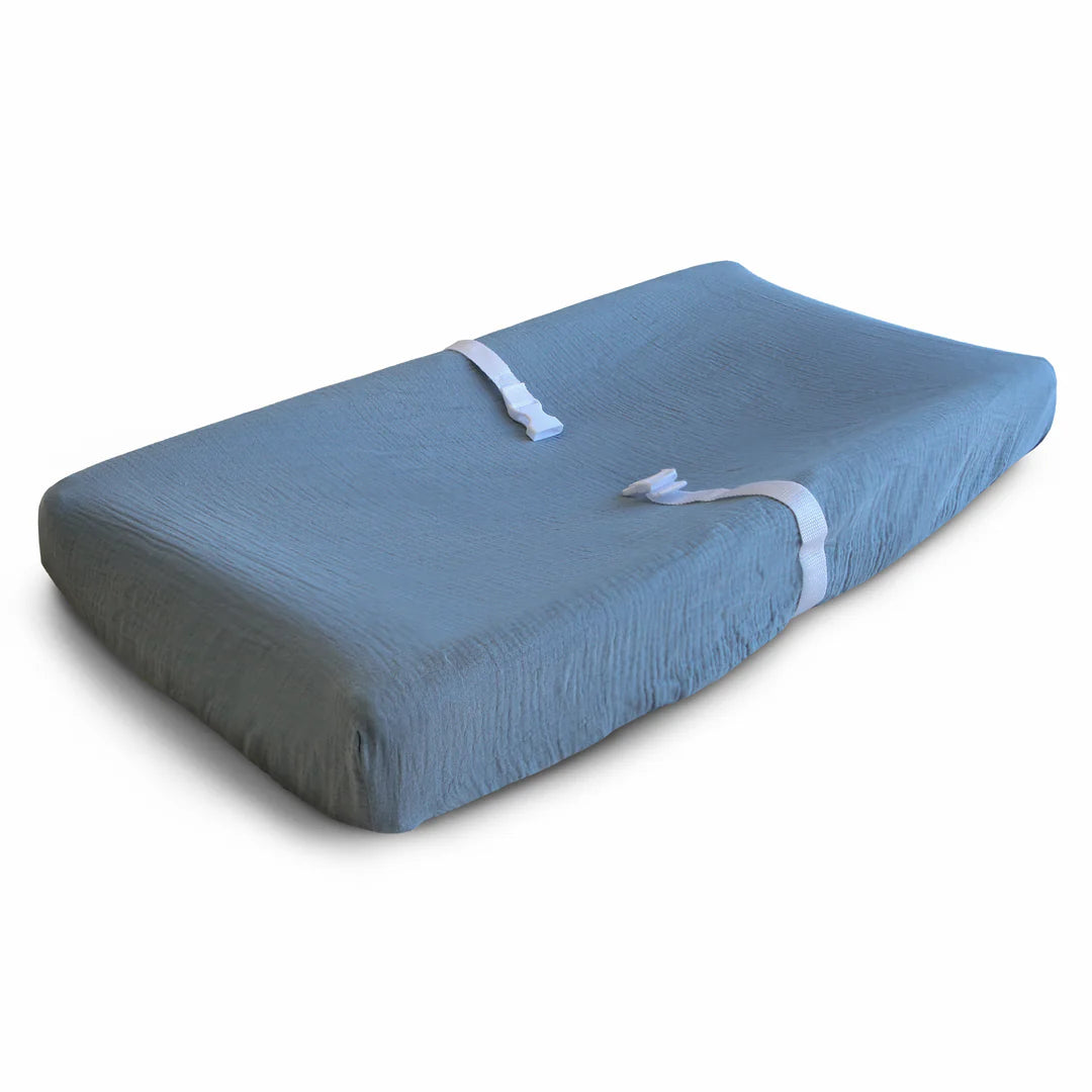 Mushie Extra Soft Muslin Changing Pad Cover