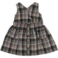 Vignette Matilda Dress | Charcoal Plaid