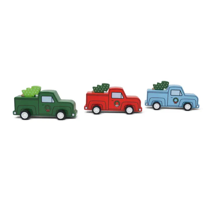 Jack Rabbit Creations Assortment of Pull Back Retro Truck & Christmas Tree