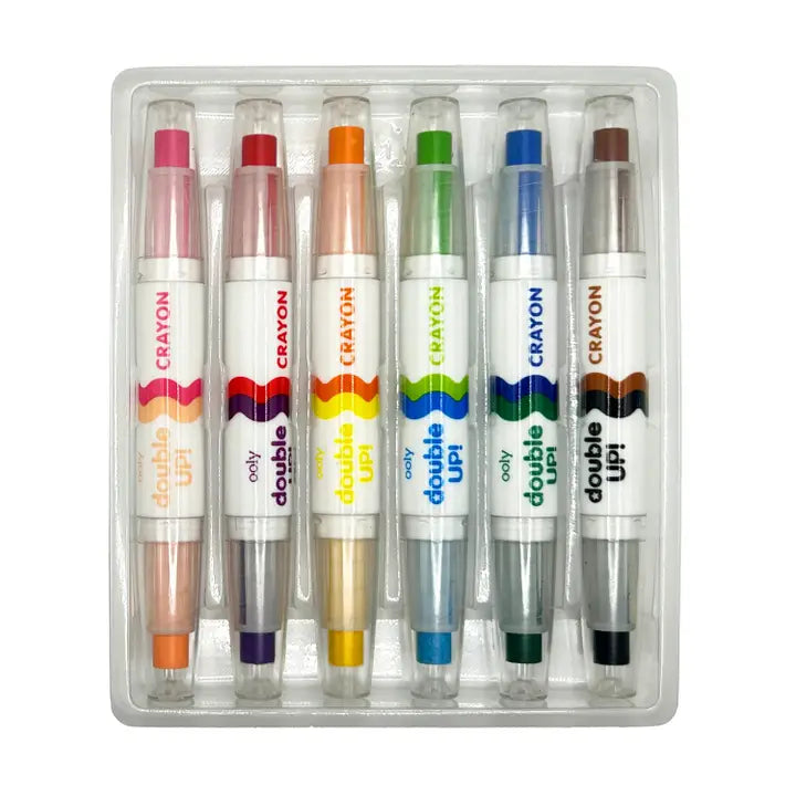 Ooly Double Up! Double-Ended Crayons (Set of 6 / 12 Colors)