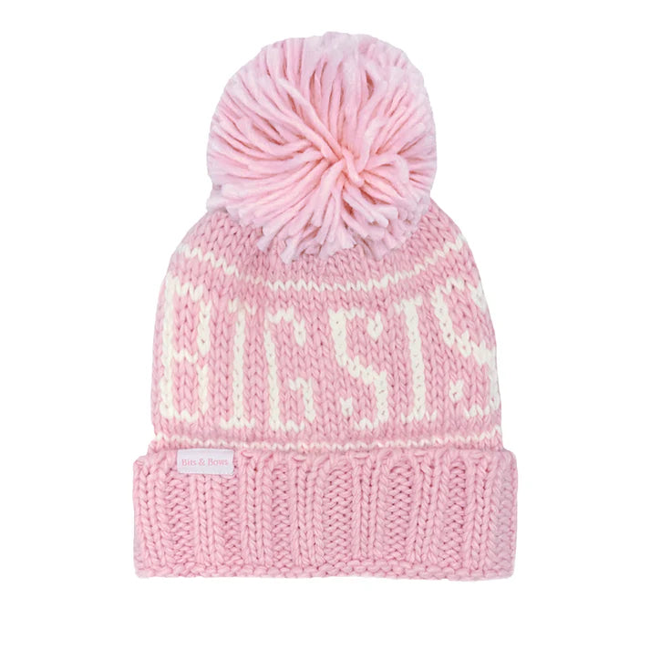 Big Sis Knit Hat- Bits and Bows Toddler