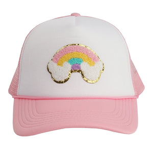 Sparkle Sisters Rainbow Patch Trucker Hat