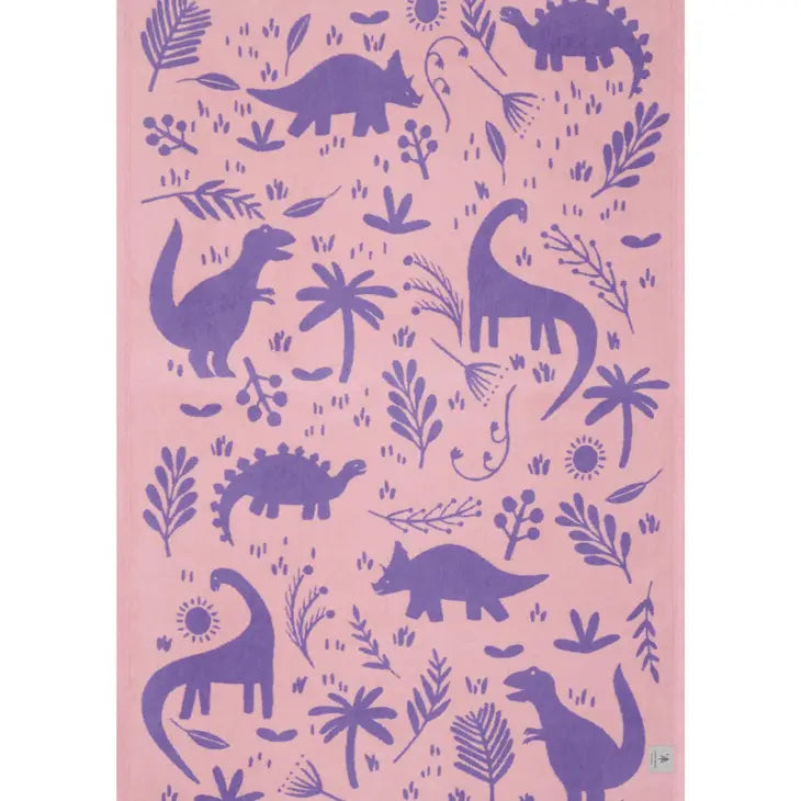 ChappyWrap Dino Lavender Midi Blanket