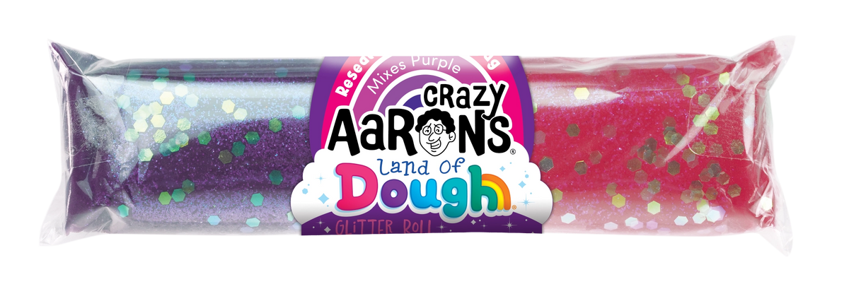 Crazy Aaron's Purple Pink Glitter Play Dough Roll