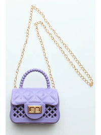 Sparkle Sisters Jelly Cage Purse- Pink or Purple