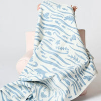 ChappyWrap Under the Sea Light Blue Midi Blanket