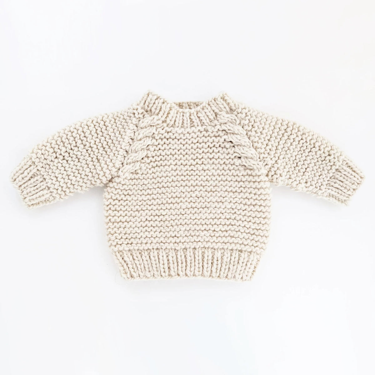 Huggalugs Garter Stitch Crew Neck