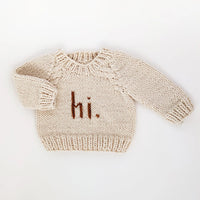 Huggalugs "hi" Crew Neck Sweaters