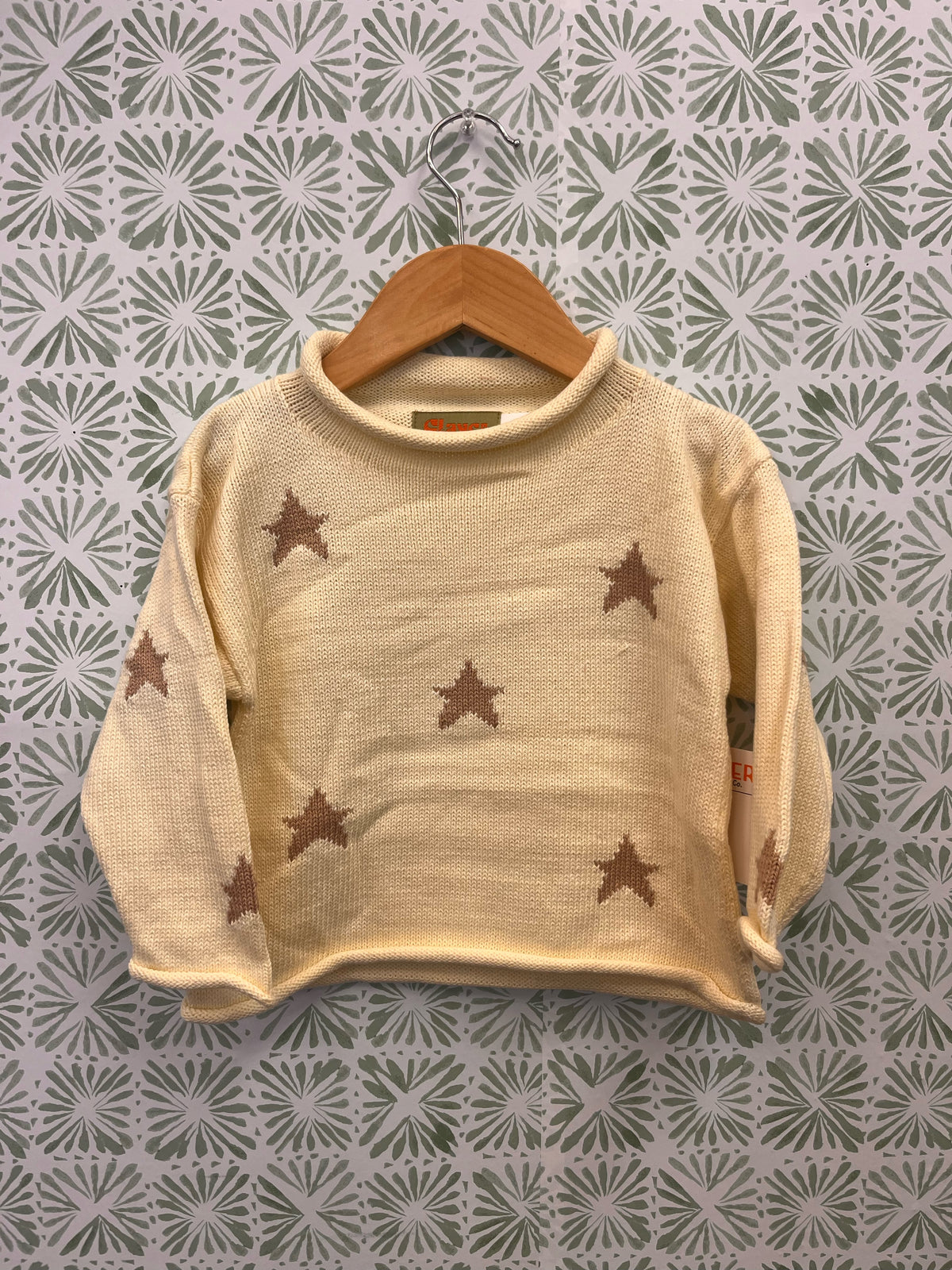 Claver Yellow Star Sweater