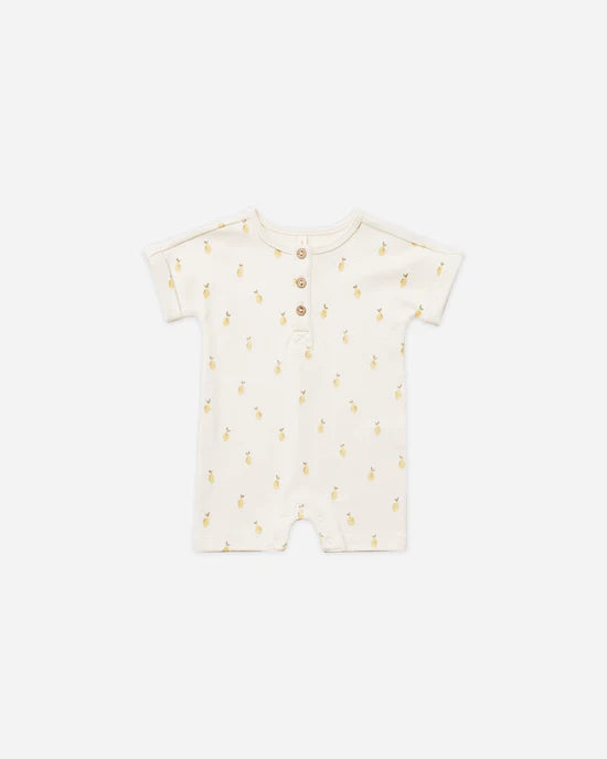 Quince Mae Short Sleeve One-Piece || Lemons