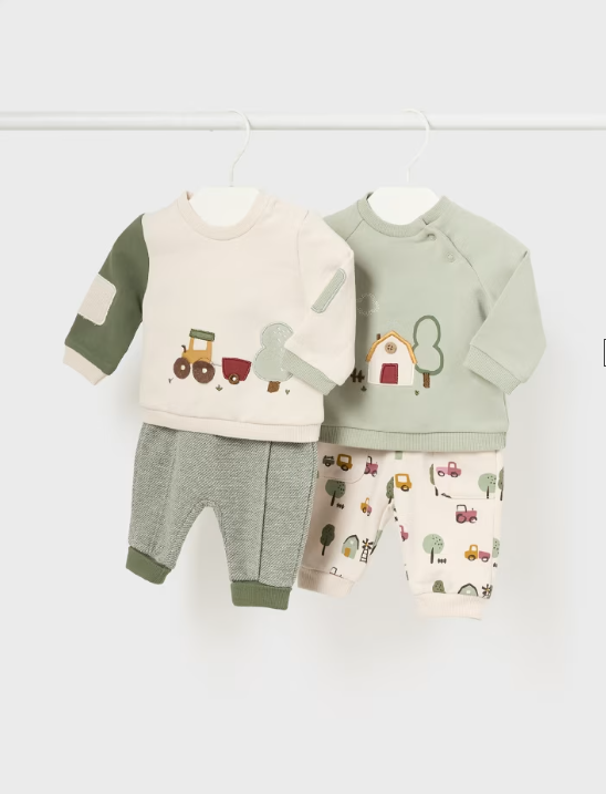 Mayoral Knit Set (4 Garments) | Moss