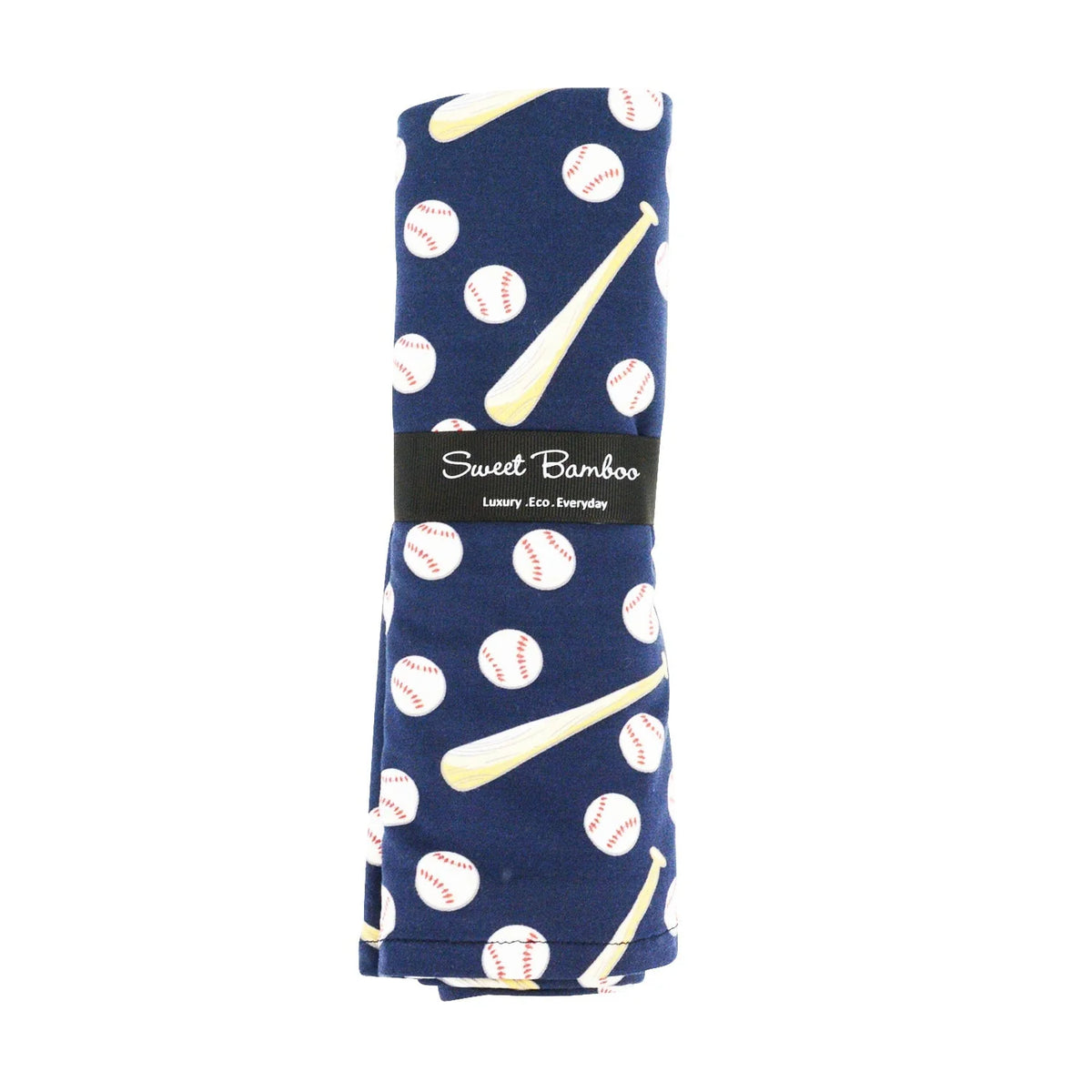 Sweet Bamboo Little Slugger Navy Swaddle One Size