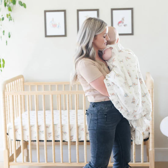 PETER RABBIT™ COTTON MUSLIN CRIB SHEETS