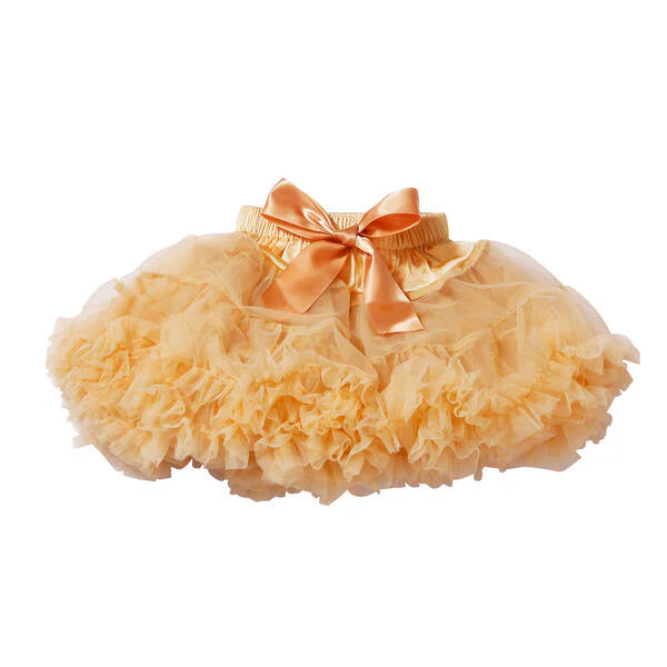 Tiny Victories Ruffle Tutu Gold