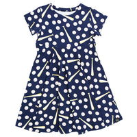 Sweet Bamboo Swirly Girl short sleeve Baseball dress