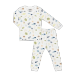 Coccoli Cotton modal Pyjama- Sea Shells On Cream