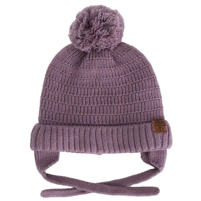 CaliKids Knit Soft Touch Hat- Dark Lilac