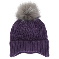 CaliKids Knit Windproof Hat- Blackberry