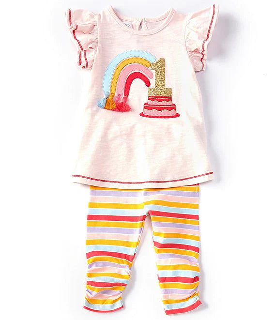 1ST BIRTHDAY TUNIC AND LEGGING SET