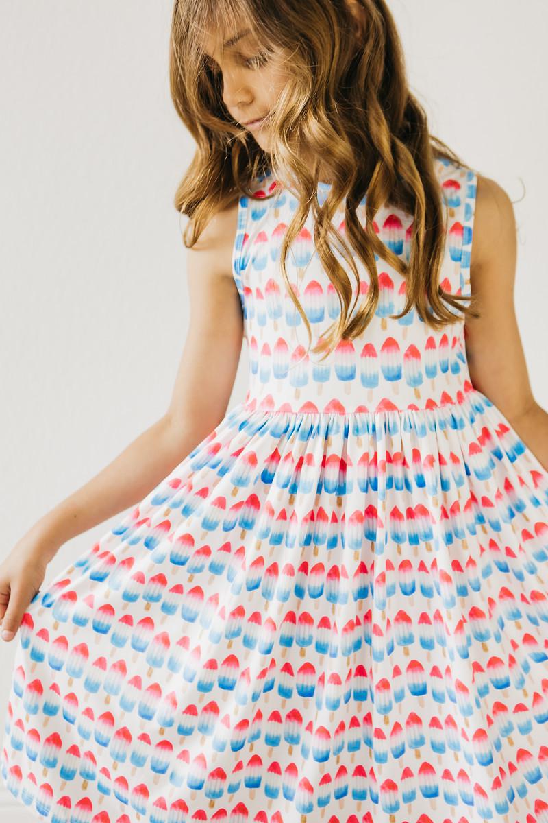 Mila & Rose Red, White & Cute Tank Twirl Dress