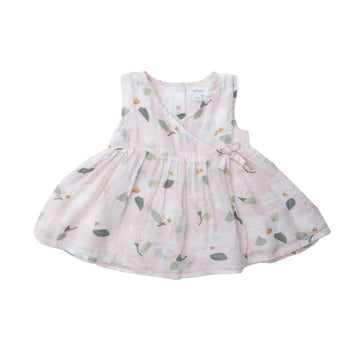 Angel Dear Kimono Dress & Bloomer- Pink Magnolias