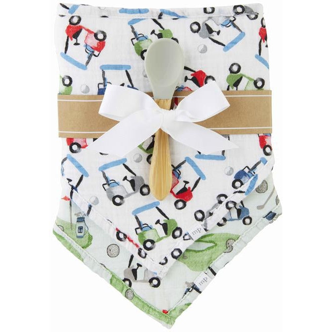 Mud Pie Golf Bib & Spoon Set