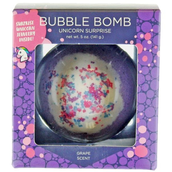 Unicorn Surprise Bubble Bath Bomb with necklace