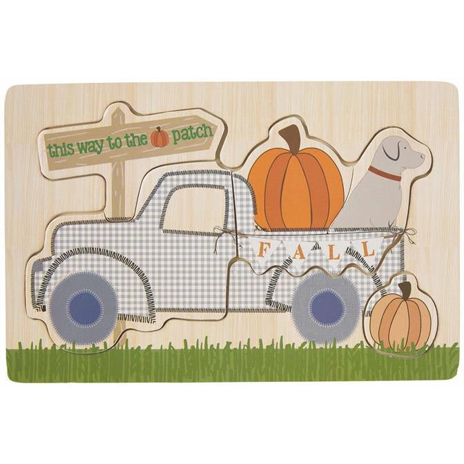 Mud Pie Pumpkin Patch Wood Puzzle