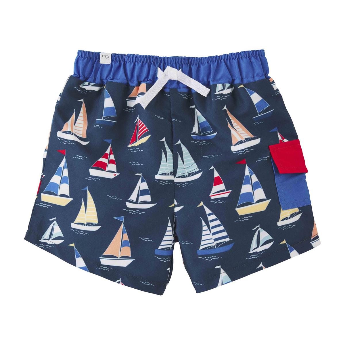 Mud Pie Sailboat Swim Trunks