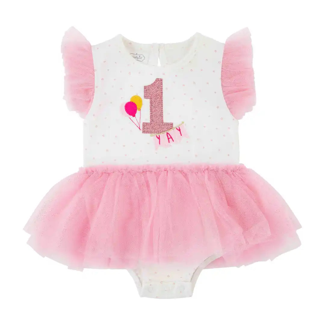 Mudpie 1st Birthday Tutu Bodysuit