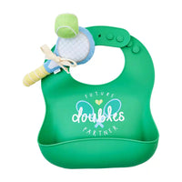 Mud Pie Silicone Bib and Rattle Set