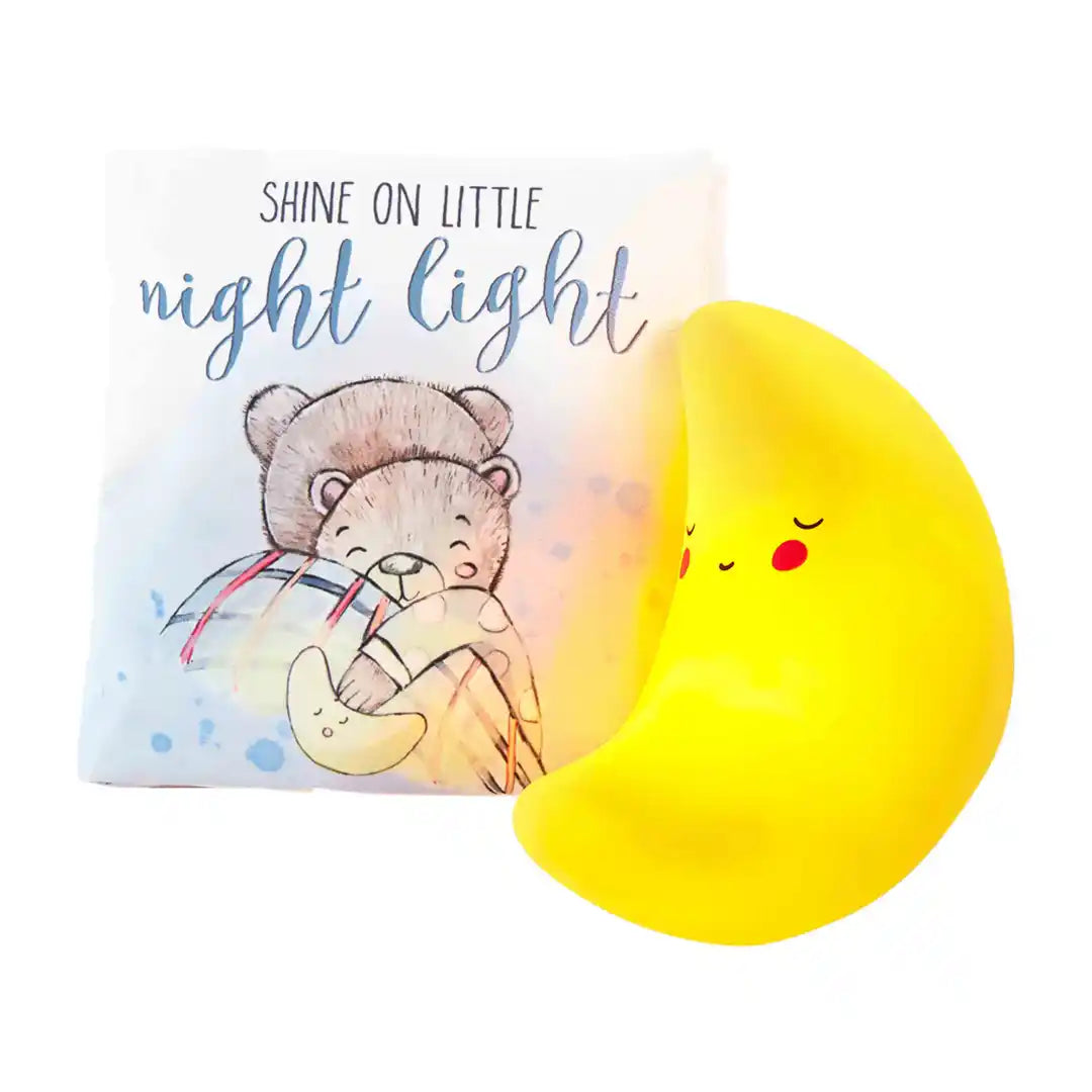 Moon Night light and Soft Book Set