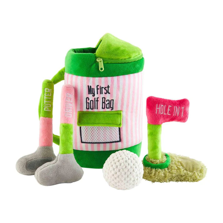 Mudpie Golf Bag plush set Pink