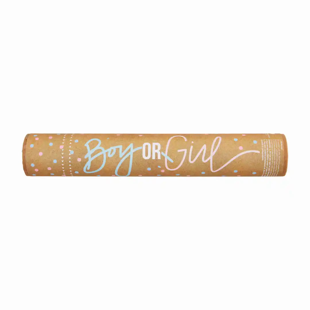 GENDER REVEAL CONFETTI CANNON BLUE