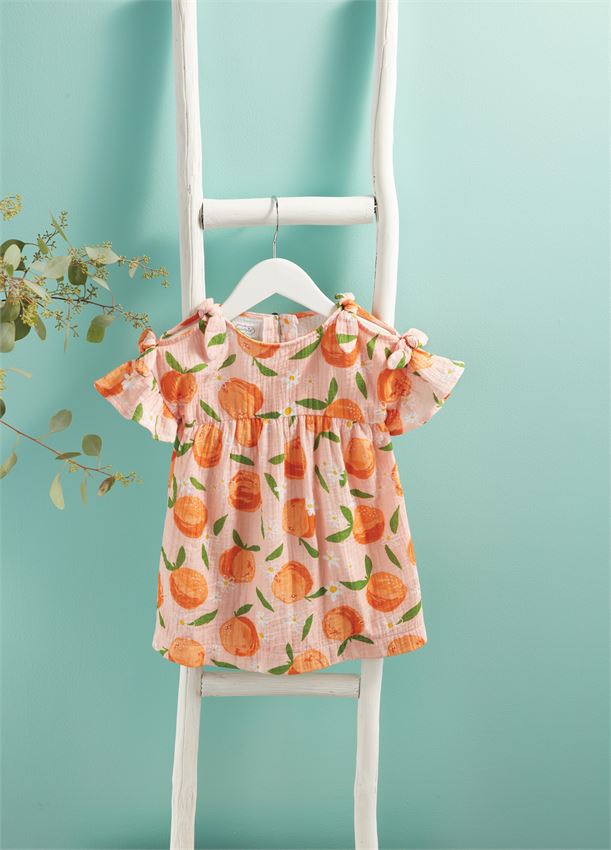 Mud Pie Orange Bow Dress