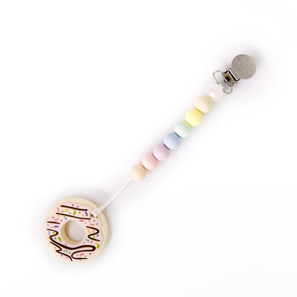 Loulou Lollipop Classic Donut Teether with Holder Set