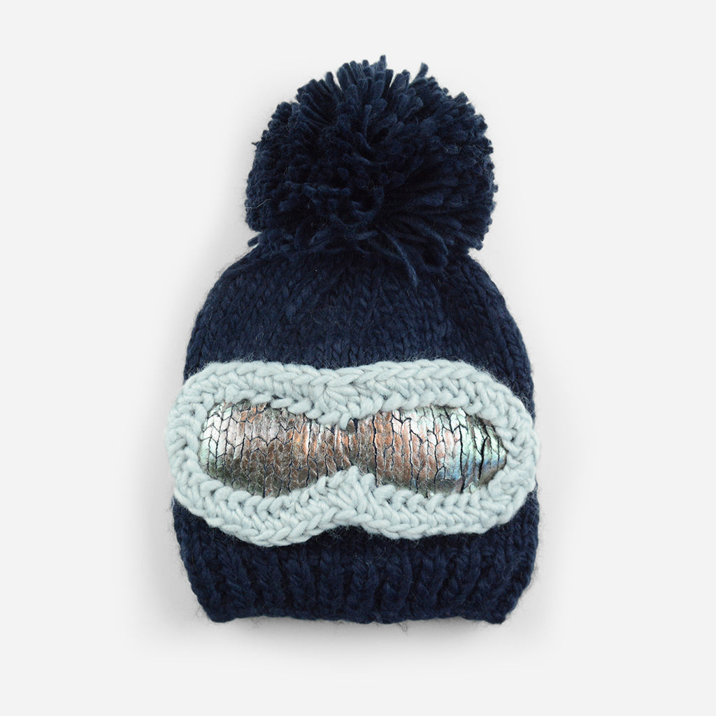 The Blueberry Hill Ski Goggles Beanie | Navy