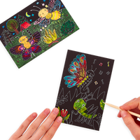 OOLY- bug buddies scratch and scribble mini scratch art kit