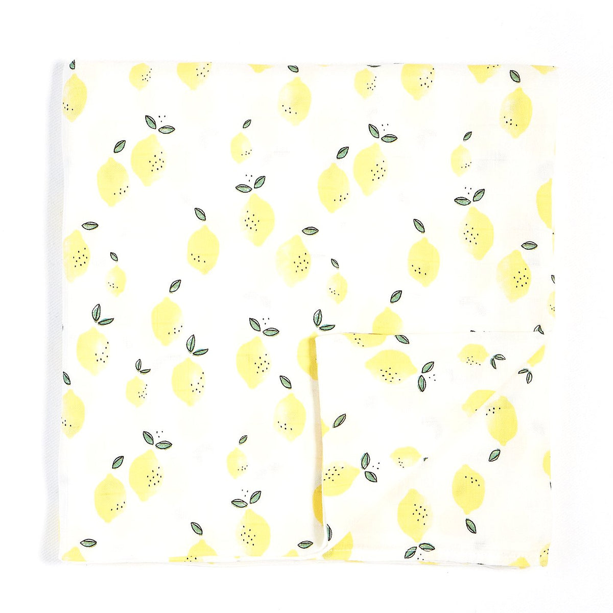 Miles Baby 2 Pack Swaddle Blanket Woven Lemon