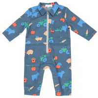 Angel Dear Family Farm Retro Jumpsuit