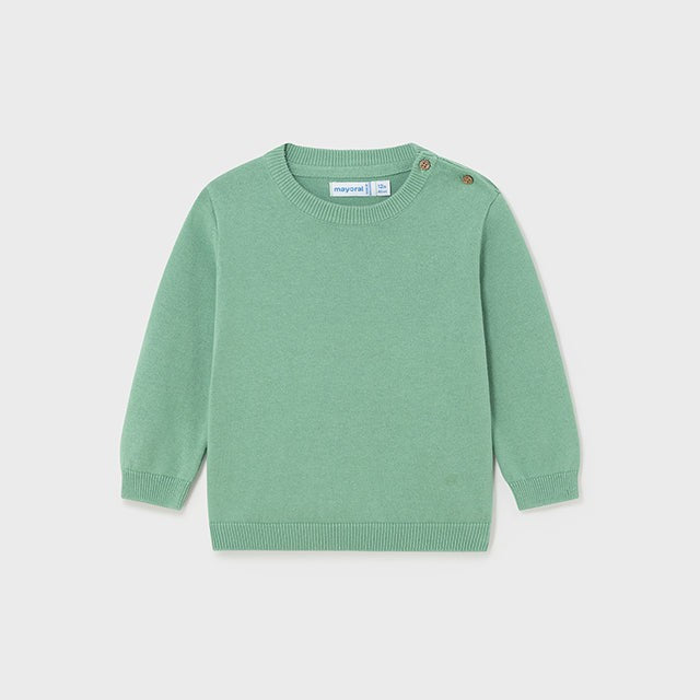 Mayoral Basic Cotton Jumper | Eucalyptus