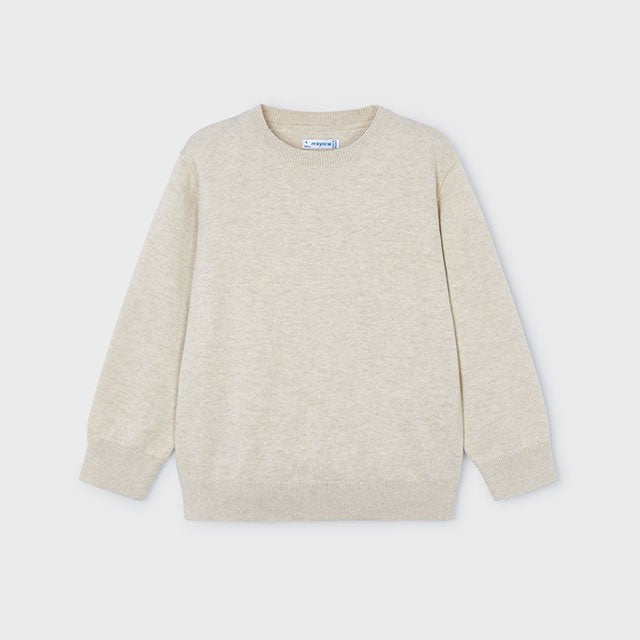 Mayoral Basic Crew Neck Jumper | Raffia