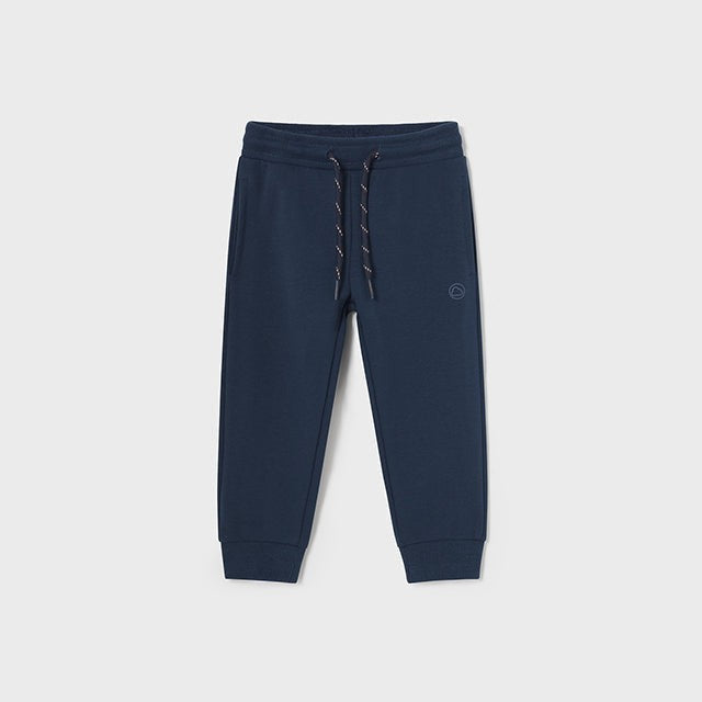 Mayoral Basic Cuffed Fleece Trousers | Blue