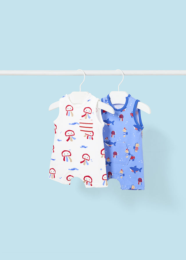 Mayoral 2 Short Romper Set | Atlantis