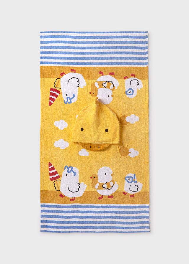 Mayoral Hooded Towel | Corn