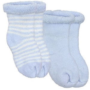 Kushies 2 Pack Terry Newborn Socks