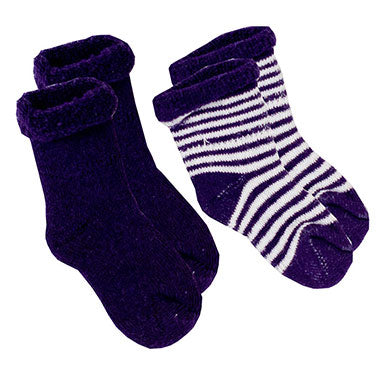 Kushies 2 Pack Terry Newborn Socks